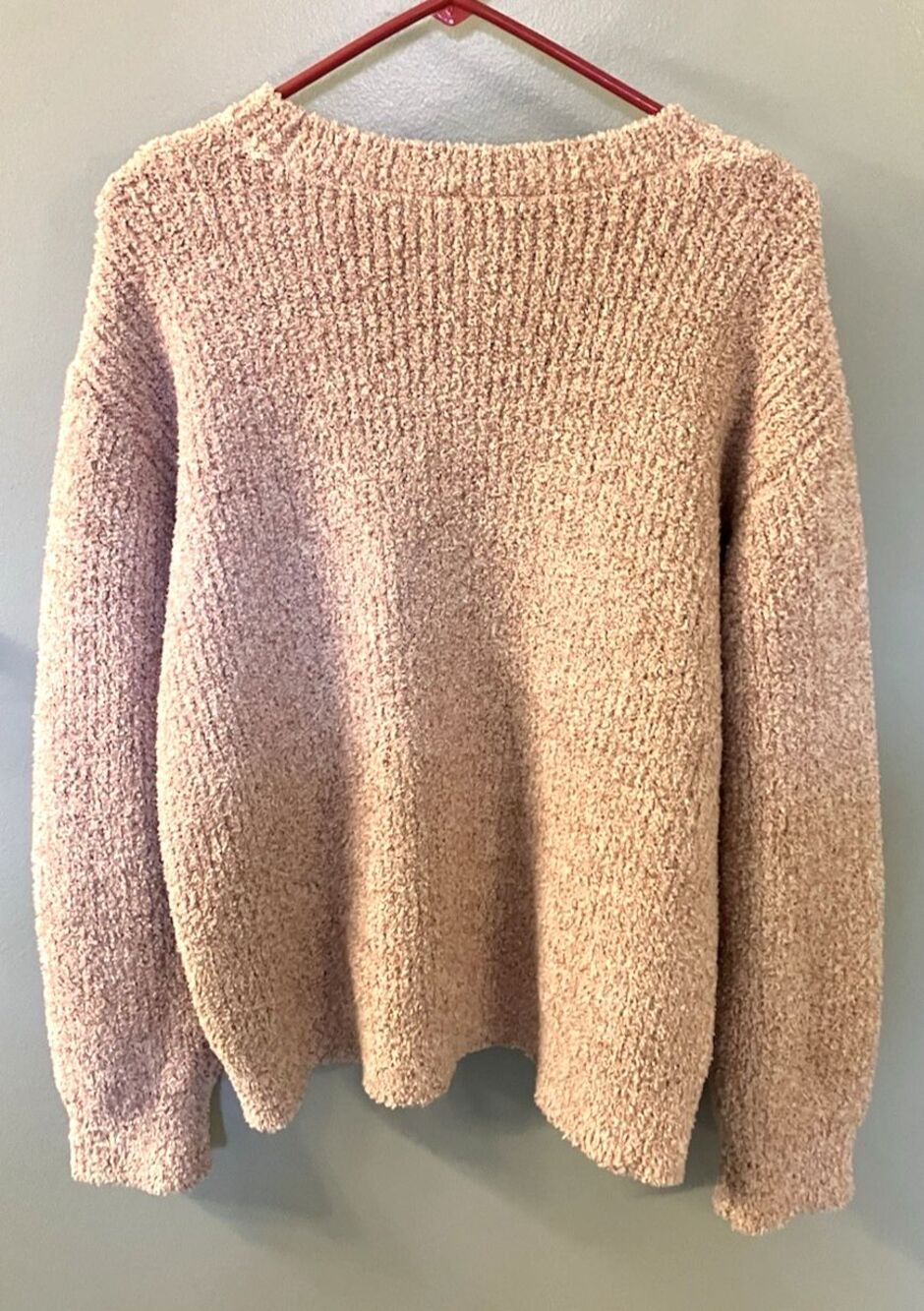 Time and Tru Women's Pink Super Soft Pullover Sweater Size L (12-14) NWOT - Picture 6 of 6